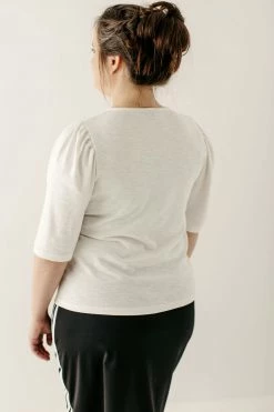 Polagram PLUS 'Beckett' Basic Puff Sleeve Tee