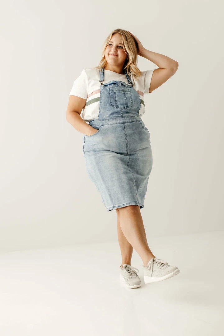 The Main Street Exchange Exclusive Designs 'Emerson' Light Denim Skirt Overalls 8 The Main Street Exchange Exclusive Designs 'Emerson' Light Denim Skirt Overalls