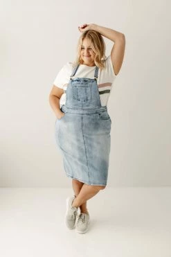 The Main Street Exchange Exclusive Designs 'Emerson' Light Denim Skirt Overalls 22 The Main Street Exchange Exclusive Designs 'Emerson' Light Denim Skirt Overalls