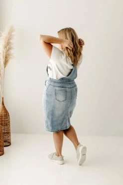 The Main Street Exchange Exclusive Designs 'Emerson' Light Denim Skirt Overalls 24 The Main Street Exchange Exclusive Designs 'Emerson' Light Denim Skirt Overalls