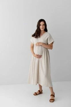 Hello Miz 'Faith' Wrap Front Maternity Dress