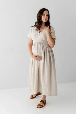 Hello Miz 'Faith' Wrap Front Maternity Dress
