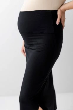 Hello Miz Summer Collection 'Jordan' Maternity Midi Skirt In Black 7 Hello Miz Summer Collection 'Jordan' Maternity Midi Skirt In Black
