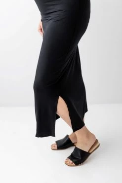 Hello Miz Summer Collection 'Jordan' Maternity Midi Skirt In Black 8 Hello Miz Summer Collection 'Jordan' Maternity Midi Skirt In Black