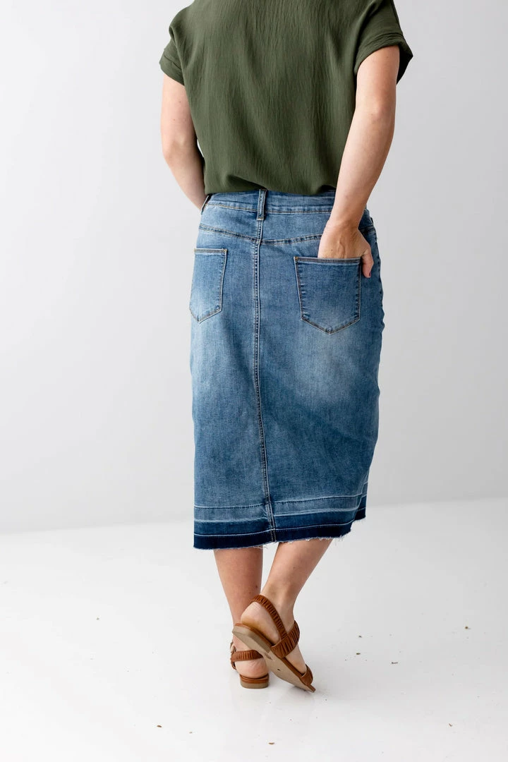 The Main Street Exchange 'Esme' Medium Wash Denim Skirt 4 The Main Street Exchange 'Esme' Medium Wash Denim Skirt