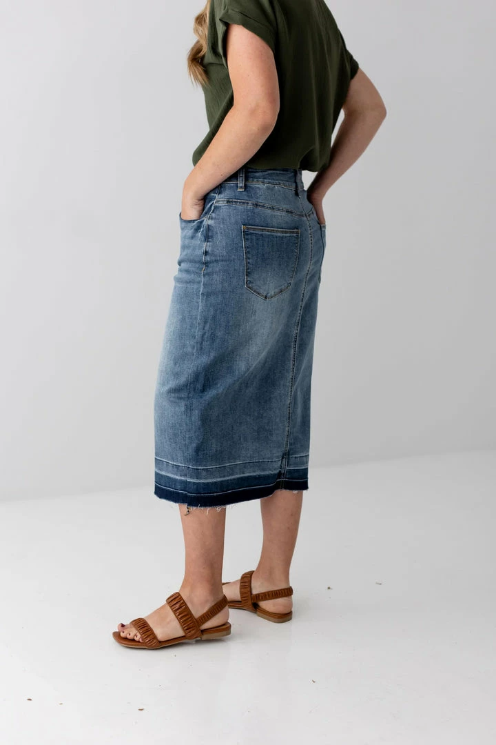 The Main Street Exchange 'Esme' Medium Wash Denim Skirt 3 The Main Street Exchange 'Esme' Medium Wash Denim Skirt