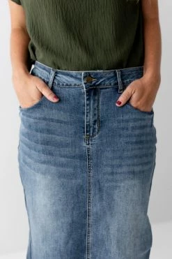 The Main Street Exchange 'Esme' Medium Wash Denim Skirt 15 The Main Street Exchange 'Esme' Medium Wash Denim Skirt