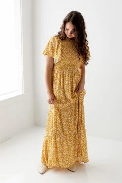 In Loom Summer Collection 'Everlee' Smocked Bodice Floral Maxi Dress