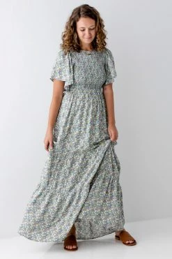 In Loom Summer Collection 'Everlee' Smocked Bodice Floral Maxi Dress
