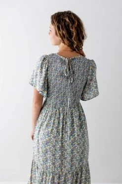 In Loom Summer Collection 'Everlee' Smocked Bodice Floral Maxi Dress