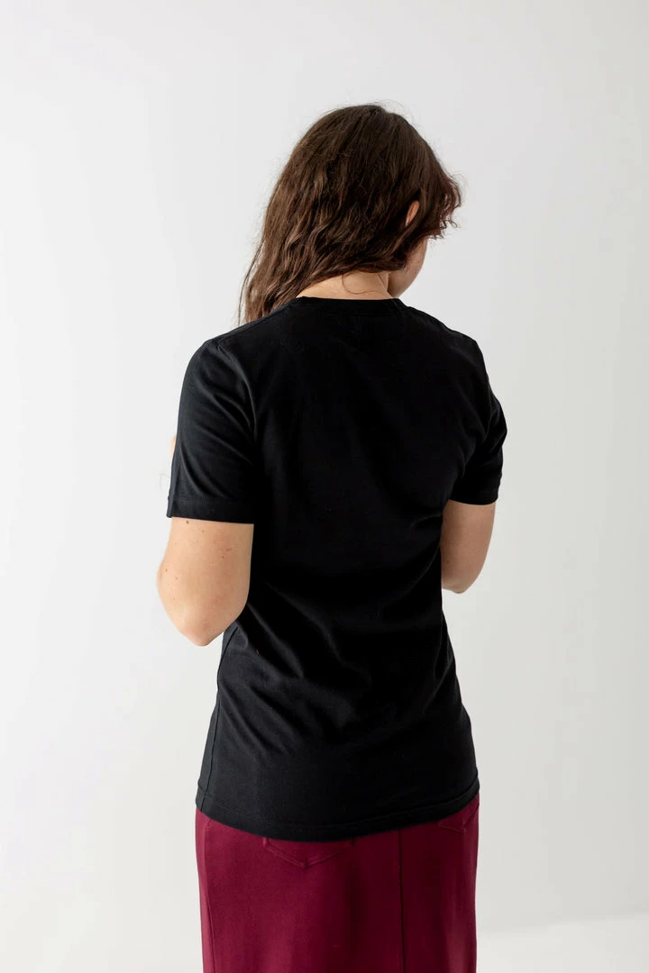 Oat Collective Summer Collection 'Saved By Grace' Cotton Tee In Black 4 Oat Collective Summer Collection 'Saved By Grace' Cotton Tee In Black