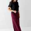 The Main Street Exchange Exclusive Designs 'Claire' Skirt In Burgundy