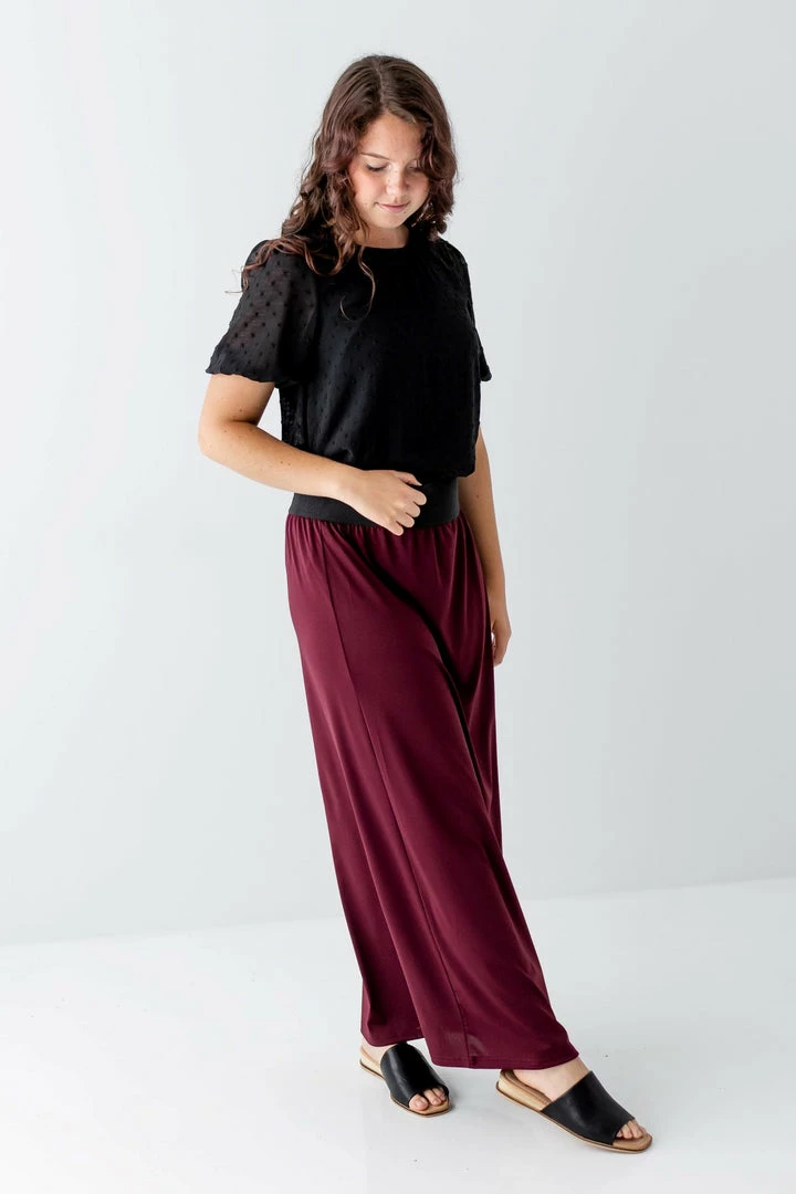 The Main Street Exchange Exclusive Designs 'Claire' Skirt In Burgundy 1 The Main Street Exchange Exclusive Designs 'Claire' Skirt In Burgundy