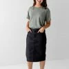The Main Street Exchange 'Jodi' Denim Skirt In Vintage Black Exclusive Designs