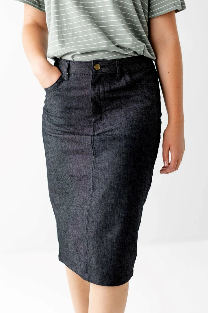 The Main Street Exchange 'Jodi' Denim Skirt In Vintage Black Exclusive Designs 4 The Main Street Exchange 'Jodi' Denim Skirt In Vintage Black Exclusive Designs
