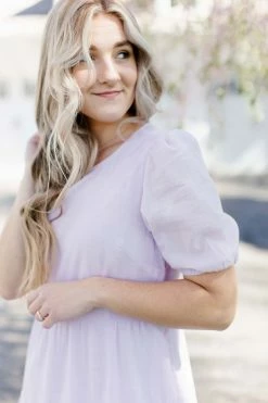 Listicle 'Lillian' Woven Tiered Midi Dress In Lilac FINAL SALE 9 Listicle 'Lillian' Woven Tiered Midi Dress In Lilac FINAL SALE