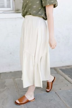 Hayden Los Angeles Skirts 'Winnie' Asymmetric Ruffle Skirt In Beige FINAL SALE 9 Hayden Los Angeles Skirts 'Winnie' Asymmetric Ruffle Skirt In Beige FINAL SALE