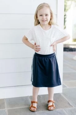 Lancaster Sewing Company Girl Modest Knee Length Athletic Skort