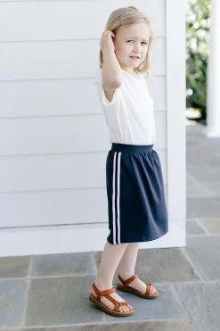 Lancaster Sewing Company Girl Modest Knee Length Athletic Skort