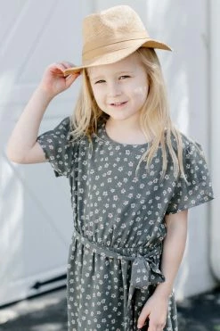 Too Too Hat Summer Collection Girl Straw Fedora Hat