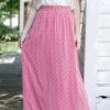 Mikarose 'Darcy' Floral Maxi Skirt In Hibiscus Skirts