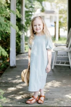 Hayden Los Angeles Summer Collection 'Chloe' Girl Leopard Print Shift Dress In Sage