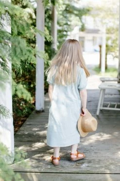 Hayden Los Angeles Summer Collection 'Chloe' Girl Leopard Print Shift Dress In Sage