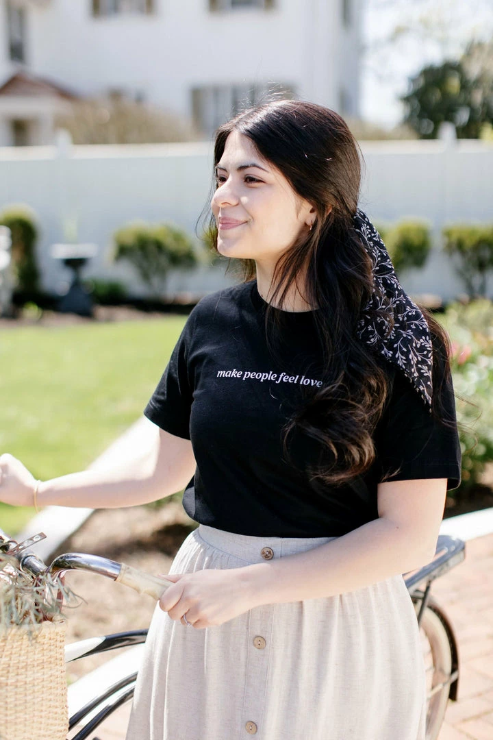 Space 46 Floral Branch Chiffon Scarf In Black 2 Space 46 Floral Branch Chiffon Scarf In Black