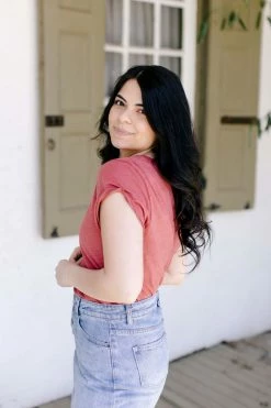 Wishlist 'Rylan' Basic Tee In French Rose 7 Wishlist 'Rylan' Basic Tee In French Rose