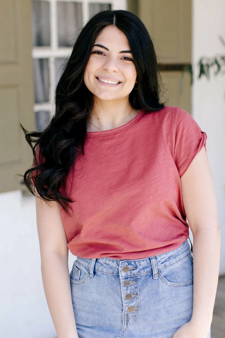 Wishlist 'Rylan' Basic Tee In French Rose 4 Wishlist 'Rylan' Basic Tee In French Rose