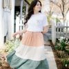 Ninexis 'Kona' Tiered Color Block Skirt Skirts