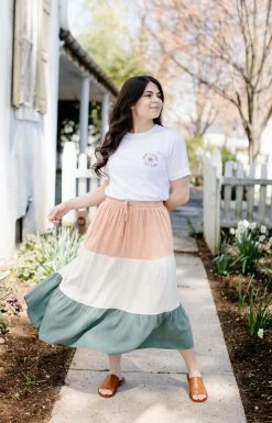 Ninexis 'Kona' Tiered Color Block Skirt Skirts