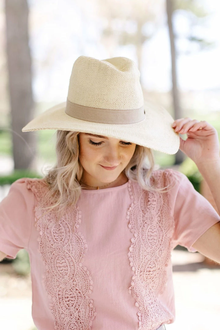 Olive & Pique 'Amalfi' Woven Panama Hat Accessories 2 Olive & Pique 'Amalfi' Woven Panama Hat Accessories