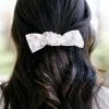 Space 46 Grey Daisy Bow Scrunchie Accessories