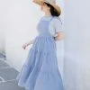 Polagram 'Asher' Overall Dress In Denim FINAL SALE Dresses
