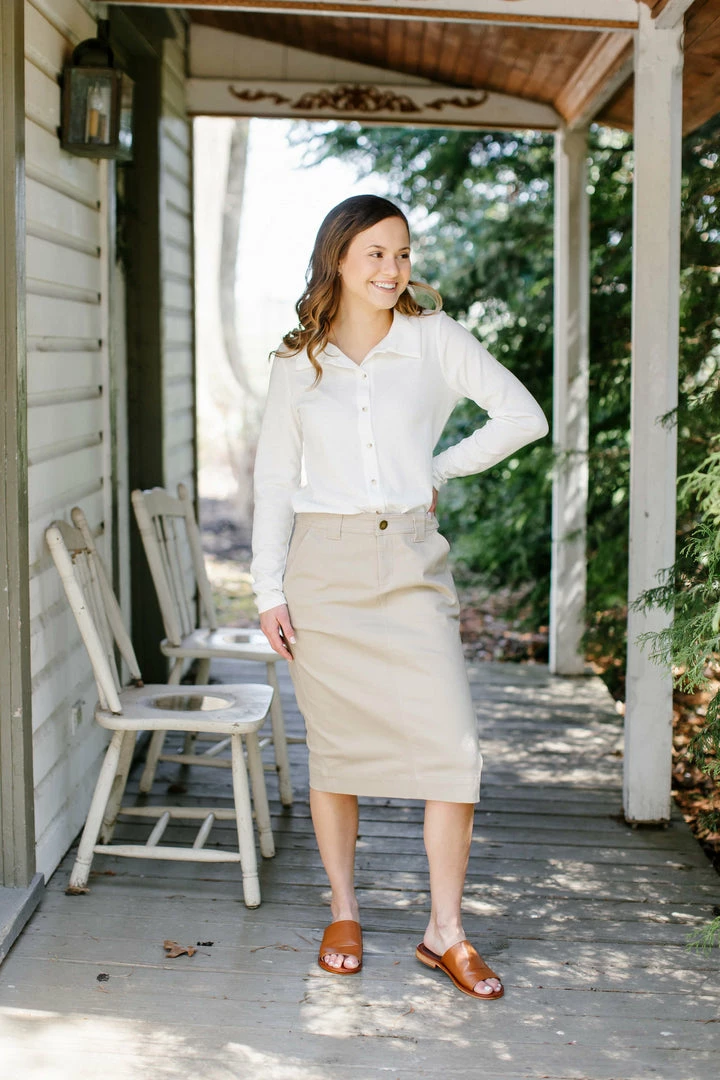 The Main Street Exchange 'Adrian' Classic Denim Midi Skirt 9 The Main Street Exchange 'Adrian' Classic Denim Midi Skirt