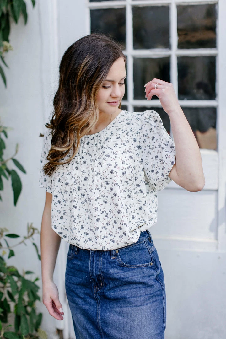 The Main Street Exchange 'Aimee' Pintuck Flutter Sleeve Top Exclusive Designs 3 The Main Street Exchange 'Aimee' Pintuck Flutter Sleeve Top Exclusive Designs