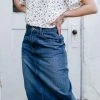 The Main Street Exchange 'Rae' High-Waist Denim Skirt In Dark Wash