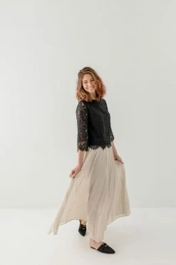 Wishlist Skirts 'Stella' Maxi Skirt In Champagne 8 Wishlist Skirts 'Stella' Maxi Skirt In Champagne