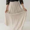 Wishlist Skirts 'Stella' Maxi Skirt In Champagne