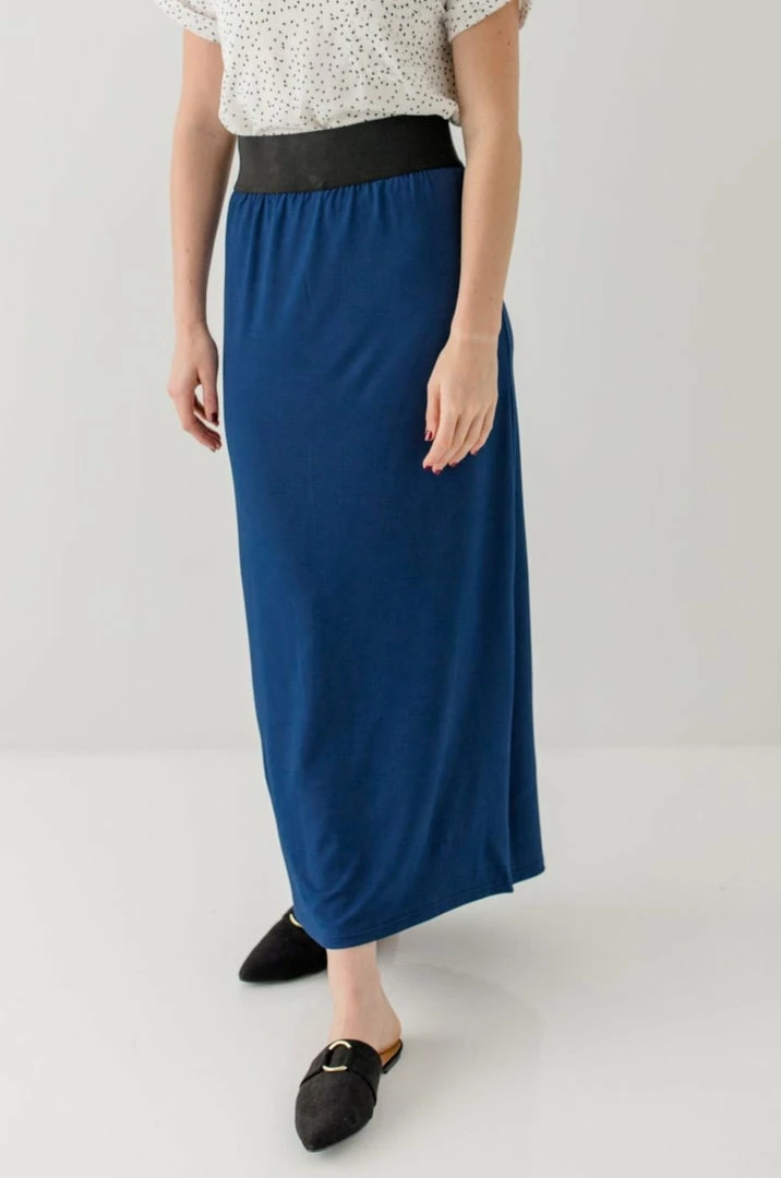 The Main Street Exchange 'Claire' Skirt In Indigo Blue Exclusive Designs 1 The Main Street Exchange 'Claire' Skirt In Indigo Blue Exclusive Designs