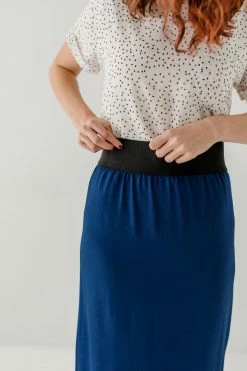 The Main Street Exchange 'Claire' Skirt In Indigo Blue Exclusive Designs 8 The Main Street Exchange 'Claire' Skirt In Indigo Blue Exclusive Designs