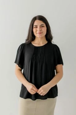 The Main Street Exchange 'Aimee' Pintuck Flutter Sleeve Top Exclusive Designs 27 The Main Street Exchange 'Aimee' Pintuck Flutter Sleeve Top Exclusive Designs