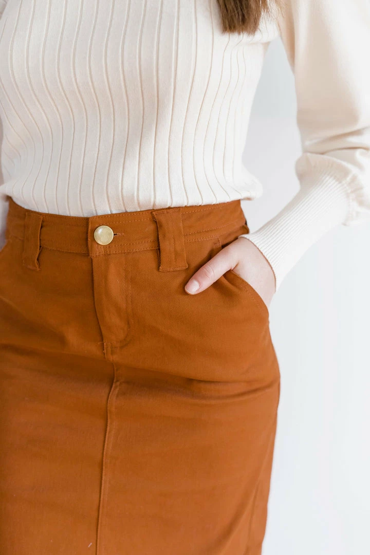 The Main Street Exchange 'Adrian' Classic Denim Midi Skirt 16 The Main Street Exchange 'Adrian' Classic Denim Midi Skirt