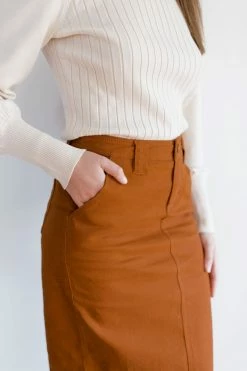 The Main Street Exchange 'Adrian' Classic Denim Midi Skirt 35 The Main Street Exchange 'Adrian' Classic Denim Midi Skirt