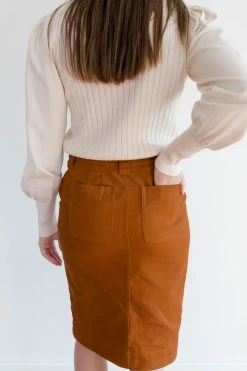 The Main Street Exchange 'Adrian' Classic Denim Midi Skirt 36 The Main Street Exchange 'Adrian' Classic Denim Midi Skirt