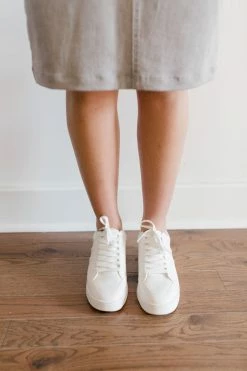 KKE ORIGINALS 'Ryder' Stitch Detail Sneakers In White Shoes