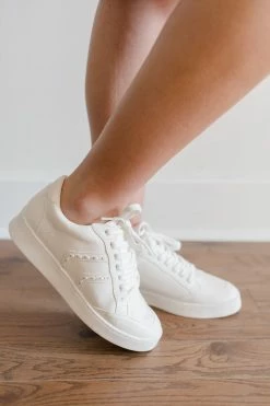 KKE ORIGINALS 'Ryder' Stitch Detail Sneakers In White Shoes