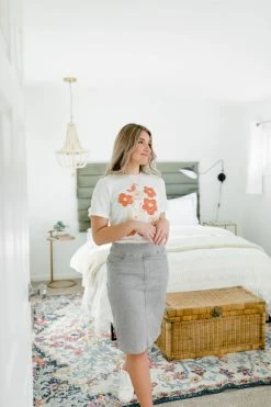 The Main Street Exchange Exclusive Designs 'Sara' Classic Knee Length Denim Skirt In Vintage Grey 13 The Main Street Exchange Exclusive Designs 'Sara' Classic Knee Length Denim Skirt In Vintage Grey