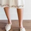 Our Love Letter 'Milo' Pointed Toe Criss Cross Mules In Cream Shoes